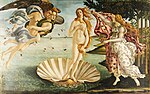 O Nascimento de Vênus, por Sandro Botticelli c. 1485–1486