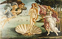 El naixement de Venus de Sandro Botticelli (1485).