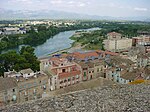 Blick auf Stadt und Ebro