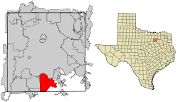 Location of Lancaster in Dallas County, Texas