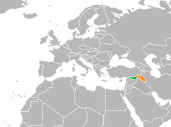 Map indicating locations of Rojava and Kurdistan Region