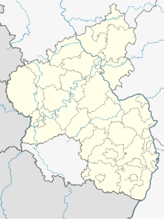 Map of Rhineland-Palatinate with the location of the Deutsches Bundesarchiv
