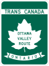 Highway 417 marker