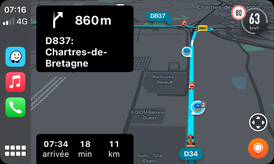 Скриншот программы Waze