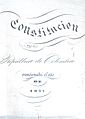 Constitución política da República de Colombia de 1821