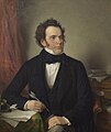 Image 351875 oil painting of Franz Schubert by Wilhelm August Rieder, after his own 1825 watercolor portrait (from Classical period (music))