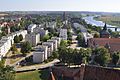 Den gamle bydel i Malbork (set fra nord), til højre kirken St. Johannes Sognekirke