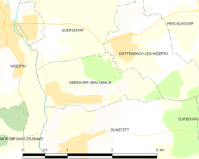 Poziția localității Oberdorf-Spachbach