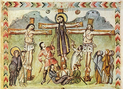 Evangelario di Rabula (VI secolo): Cristo con un colobium.