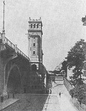 Viaduc et tourelles, côté nord, 1914.