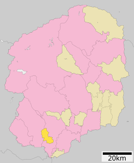 岩舟町役場の位置（栃木県内）