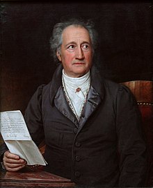 โยฮัน ว็อล์ฟกัง ฟ็อน เกอเทอ ในปีค.ศ.1828 โดยJoseph Karl Stieler