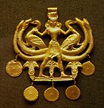 The "Master of Animals Pendant" , Aegina Treasure, British Museum.[79]