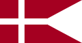 Hiệu kỳ Hải quân Đan Mạch (thế kỷ 17). Chú ý màu kraprød đậm hơn (1939).