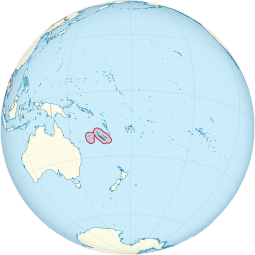 Localização de Nova Caledónia