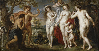 Juicio de Paris, de Rubens (1638)