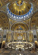 Pendentive of the Church of Saint Sava main dome, Belgrade, Serbia