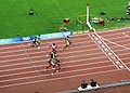 Image 5The 100 m final at the 2008 Summer Olympics (from Track and field)