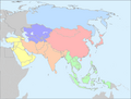 Геосхема ООН для Азии.  Северная Азия  Центральная Азия  Восточная Азия  Юго-Восточная Азия  Южная Азия  Передняя Азия