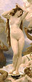 Detail z Bouguereauova Zrození Venuše