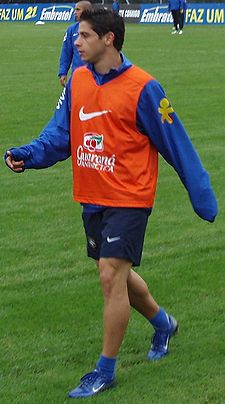 Cicinho Brasilian maajoukkueen harjoituksissa kesällä 2006.
