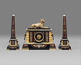 Clock, by Tiffany & Co., c.1885, marble and bronze, Metropolitan Museum of Art