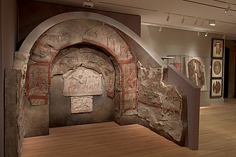 Niche du mithréum de Doura Europos (Syrie). Yale University Art Gallery.