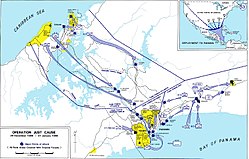 A diagonal narrow band of land, with plans for several US units to land on its southern edge and the 7th Infantry Division landing on the north