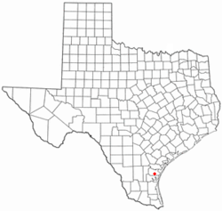 Location of Petronila, Texas