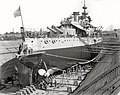 USS Oregon (BB-3) in dry dock, September 1898