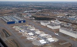צילום אווירי של מפעל החברה בטולוז, צרפת
