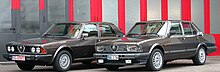 Alfa Romeo Alfa 6 (משמאל: דגם מסדרה ראשונה, מימין: דגם מסדרה שנייה)