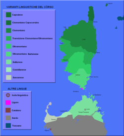 Verspreiding van Korsikaans