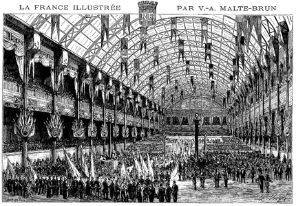 La Galleria delle macchine della Esposizione universale di Parigi del 1878, allora la più grande struttura al mondo