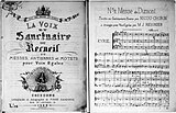 Bloemlezing met o.a. twee missen van Du Mont, 1858