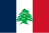 Flaga francuskiego mandatu Libanu