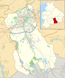 Dingle Reservoir is located in Blackburn with Darwen