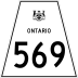 Highway 569 marker