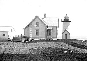 Der Leuchtturm im Jahr 1891