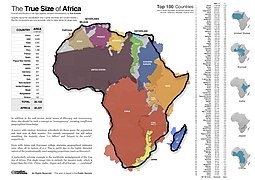 Порівняння розмірів Африки з територією деяких країн