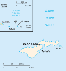 Lokasi Samoa Amerika