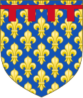 I. Károly címere 1246 után, egyben a Harmadik Anjou-ház állandó címere