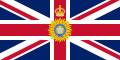 پرچم فرماندار کل (۱۸۵۸ تا ۱۹۴۷) که ستاره هند را زیر تاج امپراتوری هند بر نقش پرچم متحد بریتانیا نشان می‌دهد