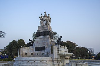 Font d'aigua al Parc de l'Exposició