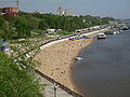 Praia fluvial no Amur.