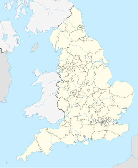2011–12賽季英格蘭超級聯賽在英格兰的位置