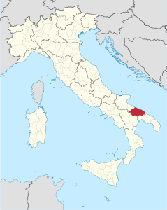 Provincia di Bari – Localizzazione
