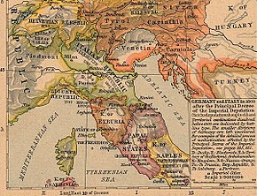 Kart over Den italienske republikk