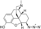 Chemical structure of azidomorphine.