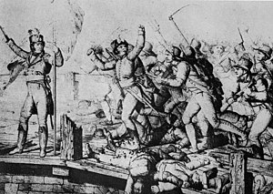 Вандейцы атакуют при Рошсервьере.
